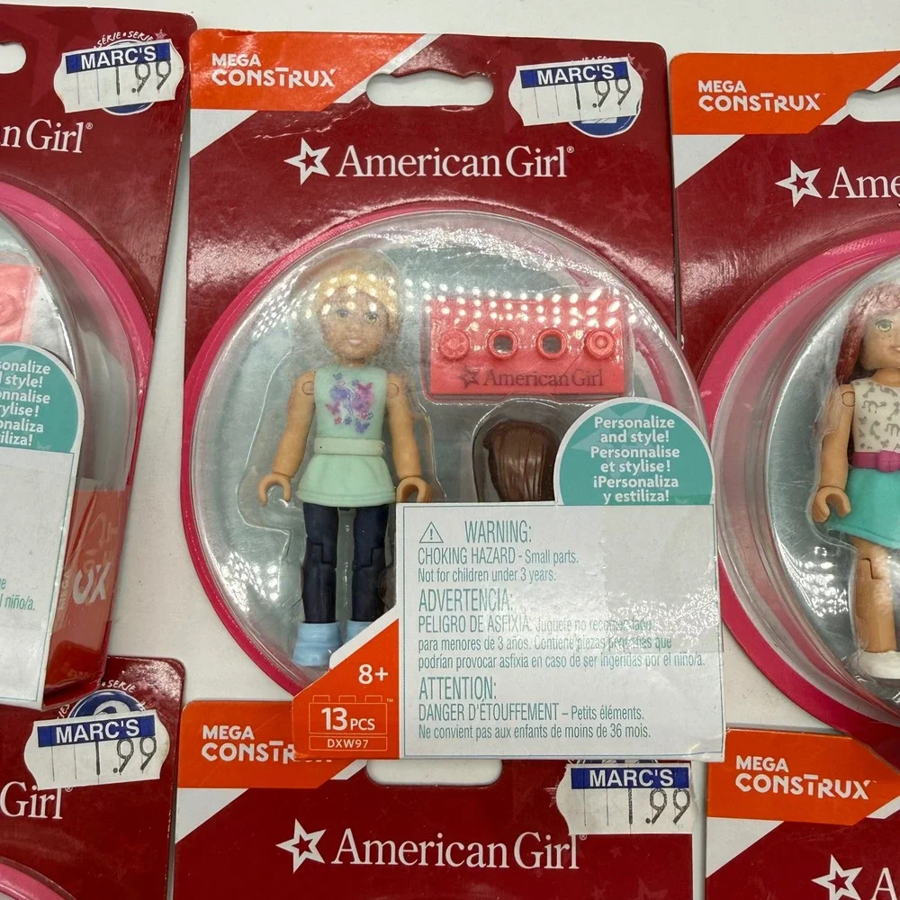 Mega Construx American Girl full set Series 2 Mini Figures Lot of 6 New
